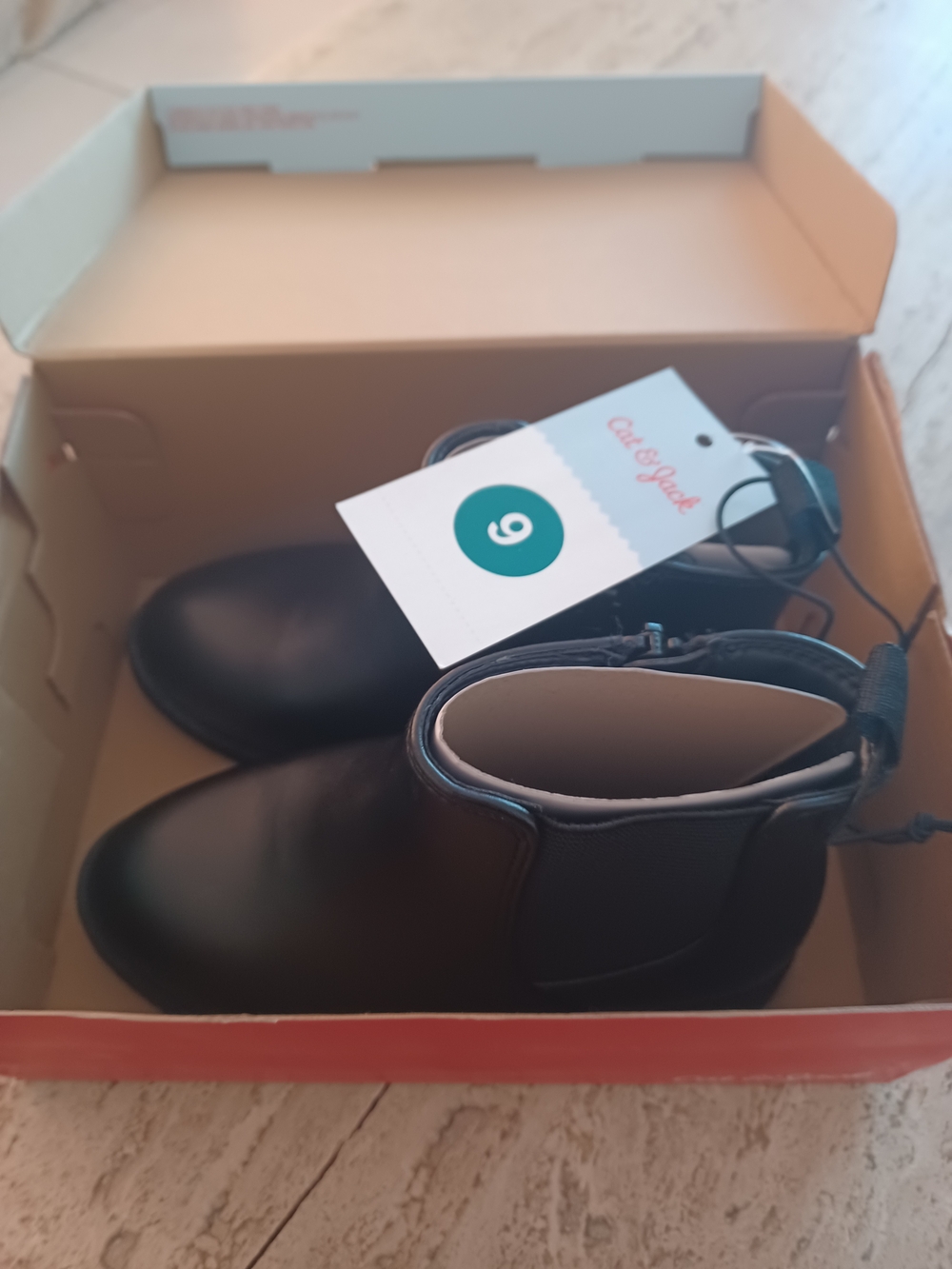 Cat & Jack Black Kids Chelsea Boots
